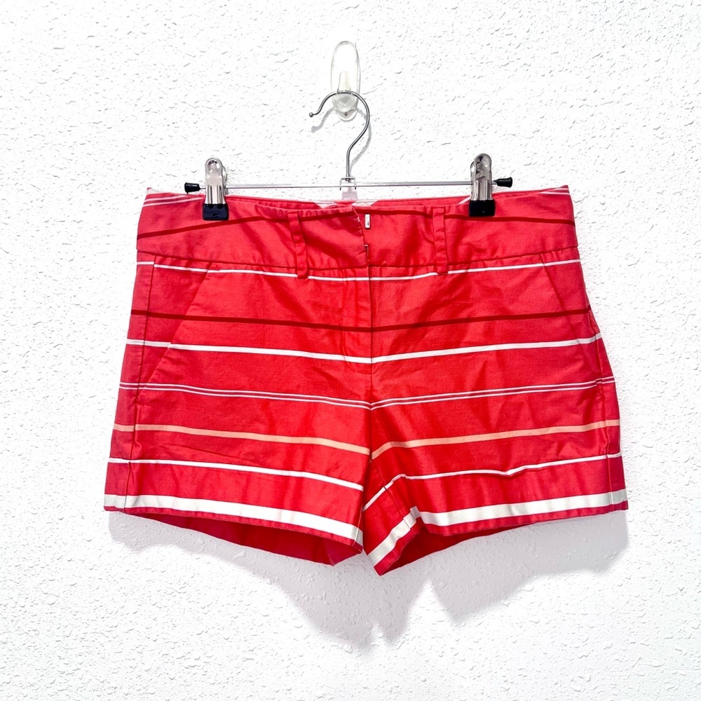 New York & Company Red and‎ White Nautical Bermudas 2